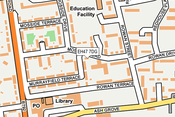 EH47 7DG map - OS OpenMap – Local (Ordnance Survey) EH47 7DG map - OS OpenMap – Local (Ordnance Survey)