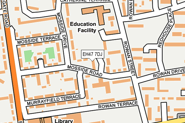 EH47 7DJ map - OS OpenMap – Local (Ordnance Survey) EH47 7DJ map - OS OpenMap – Local (Ordnance Survey)