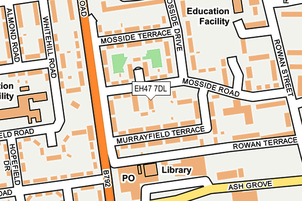 EH47 7DL map - OS OpenMap – Local (Ordnance Survey) EH47 7DL map - OS OpenMap – Local (Ordnance Survey)