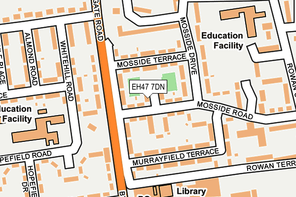 EH47 7DN map - OS OpenMap – Local (Ordnance Survey) EH47 7DN map - OS OpenMap – Local (Ordnance Survey)