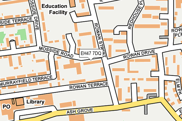 EH47 7DQ map - OS OpenMap – Local (Ordnance Survey) EH47 7DQ map - OS OpenMap – Local (Ordnance Survey)