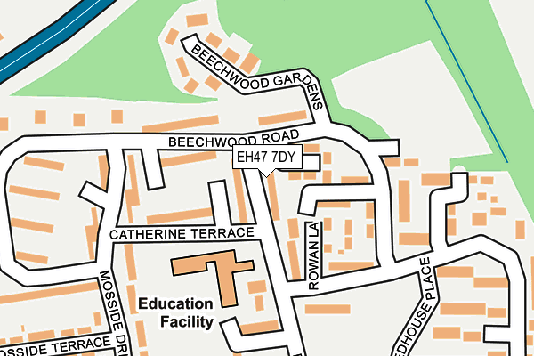 EH47 7DY map - OS OpenMap – Local (Ordnance Survey) EH47 7DY map - OS OpenMap – Local (Ordnance Survey)
