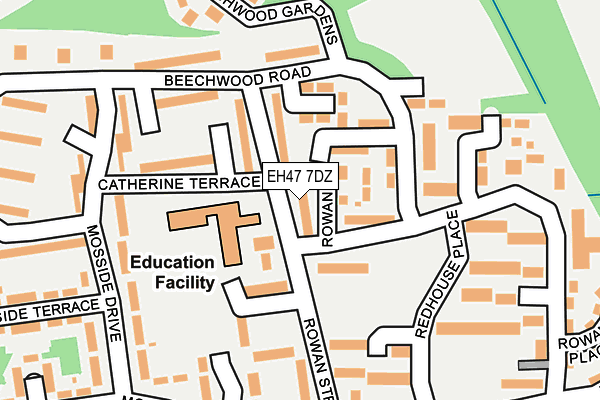 EH47 7DZ map - OS OpenMap – Local (Ordnance Survey) EH47 7DZ map - OS OpenMap – Local (Ordnance Survey)