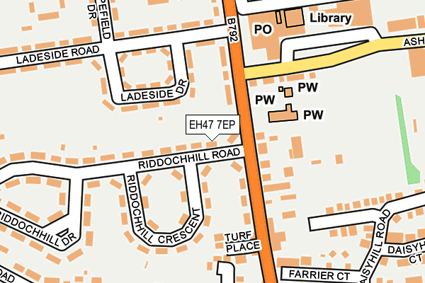 EH47 7EP map - OS OpenMap – Local (Ordnance Survey) EH47 7EP map - OS OpenMap – Local (Ordnance Survey)