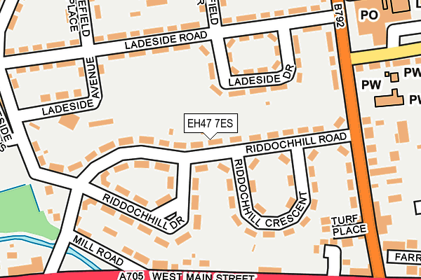 EH47 7ES map - OS OpenMap – Local (Ordnance Survey) EH47 7ES map - OS OpenMap – Local (Ordnance Survey)
