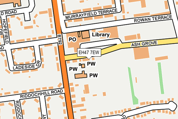 EH47 7EW map - OS OpenMap – Local (Ordnance Survey) EH47 7EW map - OS OpenMap – Local (Ordnance Survey)