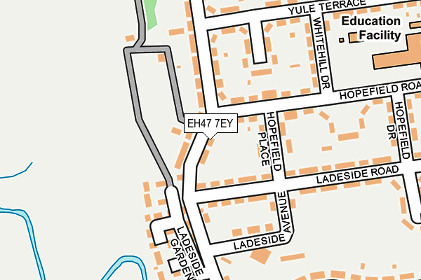 EH47 7EY map - OS OpenMap – Local (Ordnance Survey) EH47 7EY map - OS OpenMap – Local (Ordnance Survey)