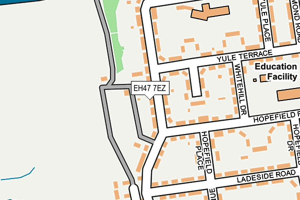 EH47 7EZ map - OS OpenMap – Local (Ordnance Survey) EH47 7EZ map - OS OpenMap – Local (Ordnance Survey)