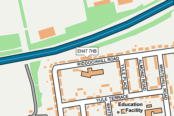 EH47 7HB map - OS OpenMap – Local (Ordnance Survey) EH47 7HB map - OS OpenMap – Local (Ordnance Survey)