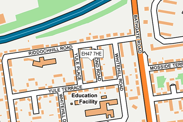EH47 7HE map - OS OpenMap – Local (Ordnance Survey) EH47 7HE map - OS OpenMap – Local (Ordnance Survey)