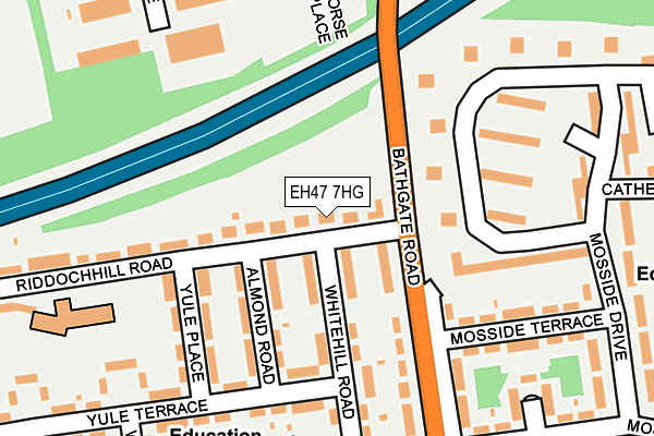 EH47 7HG map - OS OpenMap – Local (Ordnance Survey) EH47 7HG map - OS OpenMap – Local (Ordnance Survey)