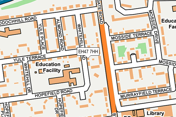 EH47 7HH map - OS OpenMap – Local (Ordnance Survey) EH47 7HH map - OS OpenMap – Local (Ordnance Survey)