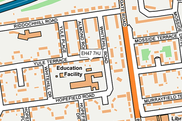 EH47 7HJ map - OS OpenMap – Local (Ordnance Survey) EH47 7HJ map - OS OpenMap – Local (Ordnance Survey)