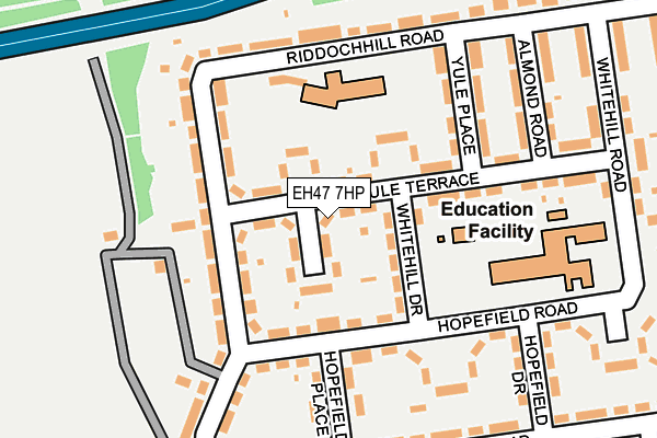 EH47 7HP map - OS OpenMap – Local (Ordnance Survey) EH47 7HP map - OS OpenMap – Local (Ordnance Survey)