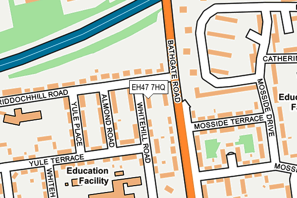 EH47 7HQ map - OS OpenMap – Local (Ordnance Survey) EH47 7HQ map - OS OpenMap – Local (Ordnance Survey)