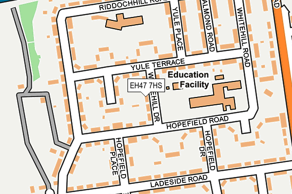 EH47 7HS map - OS OpenMap – Local (Ordnance Survey) EH47 7HS map - OS OpenMap – Local (Ordnance Survey)
