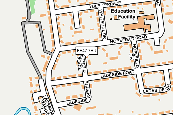 EH47 7HU map - OS OpenMap – Local (Ordnance Survey) EH47 7HU map - OS OpenMap – Local (Ordnance Survey)