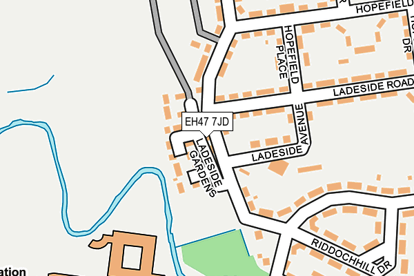 EH47 7JD map - OS OpenMap – Local (Ordnance Survey) EH47 7JD map - OS OpenMap – Local (Ordnance Survey)