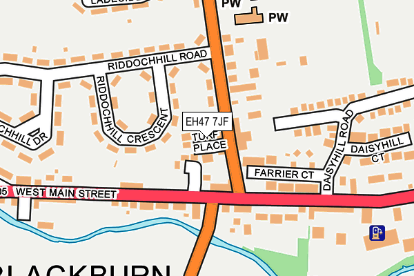 EH47 7JF map - OS OpenMap – Local (Ordnance Survey) EH47 7JF map - OS OpenMap – Local (Ordnance Survey)