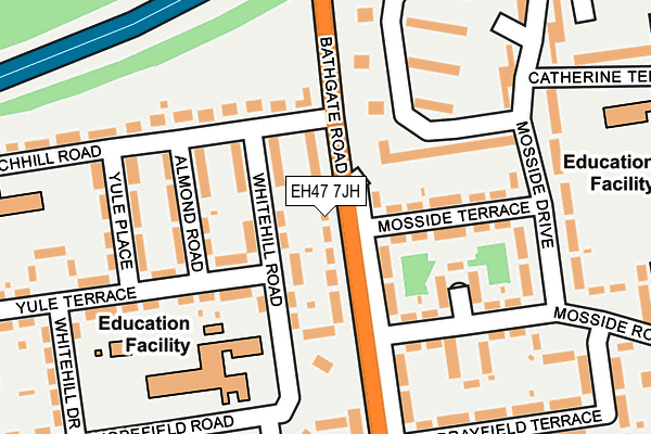 EH47 7JH map - OS OpenMap – Local (Ordnance Survey) EH47 7JH map - OS OpenMap – Local (Ordnance Survey)