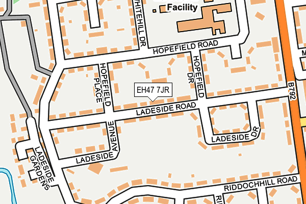 EH47 7JR map - OS OpenMap – Local (Ordnance Survey) EH47 7JR map - OS OpenMap – Local (Ordnance Survey)
