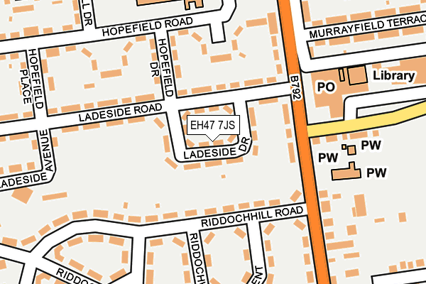 EH47 7JS map - OS OpenMap – Local (Ordnance Survey) EH47 7JS map - OS OpenMap – Local (Ordnance Survey)