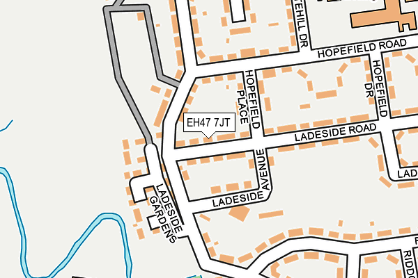 EH47 7JT map - OS OpenMap – Local (Ordnance Survey) EH47 7JT map - OS OpenMap – Local (Ordnance Survey)