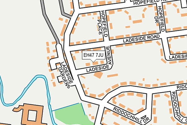EH47 7JU map - OS OpenMap – Local (Ordnance Survey) EH47 7JU map - OS OpenMap – Local (Ordnance Survey)