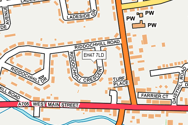 EH47 7LD map - OS OpenMap – Local (Ordnance Survey) EH47 7LD map - OS OpenMap – Local (Ordnance Survey)