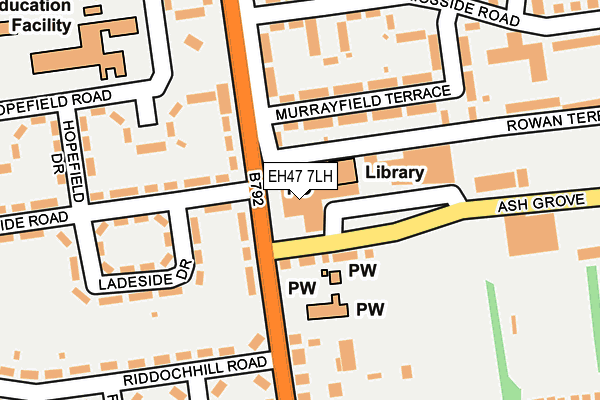 EH47 7LH map - OS OpenMap – Local (Ordnance Survey) EH47 7LH map - OS OpenMap – Local (Ordnance Survey)