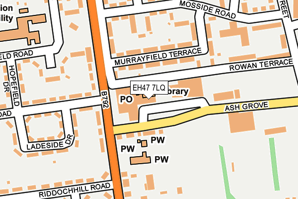 EH47 7LQ map - OS OpenMap – Local (Ordnance Survey) EH47 7LQ map - OS OpenMap – Local (Ordnance Survey)