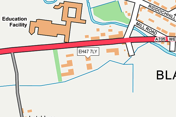 EH47 7LY map - OS OpenMap – Local (Ordnance Survey) EH47 7LY map - OS OpenMap – Local (Ordnance Survey)
