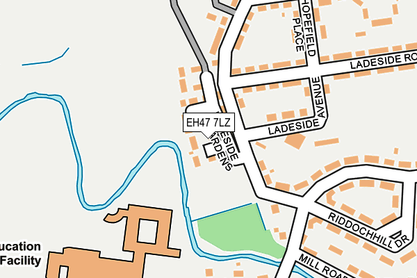 EH47 7LZ map - OS OpenMap – Local (Ordnance Survey) EH47 7LZ map - OS OpenMap – Local (Ordnance Survey)