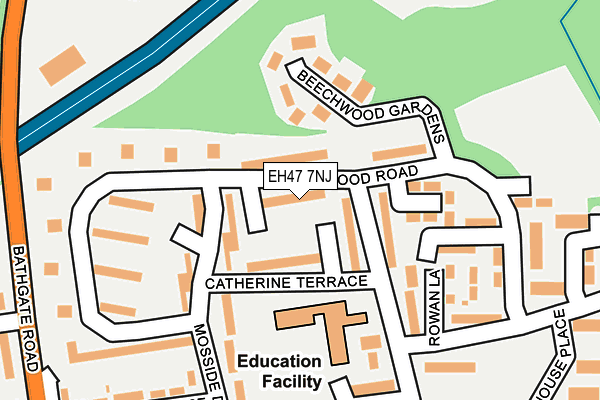EH47 7NJ map - OS OpenMap – Local (Ordnance Survey) EH47 7NJ map - OS OpenMap – Local (Ordnance Survey)
