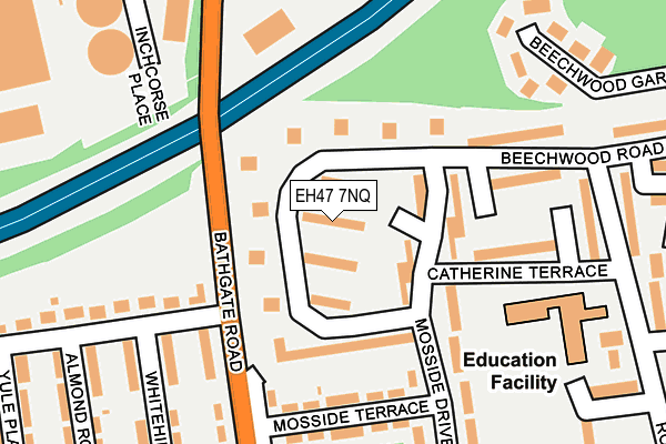 EH47 7NQ map - OS OpenMap – Local (Ordnance Survey) EH47 7NQ map - OS OpenMap – Local (Ordnance Survey)