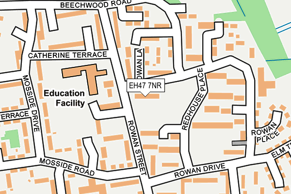 EH47 7NR map - OS OpenMap – Local (Ordnance Survey) EH47 7NR map - OS OpenMap – Local (Ordnance Survey)