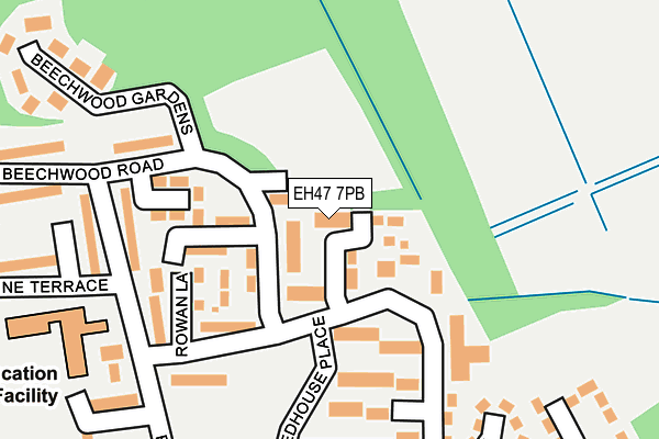 EH47 7PB map - OS OpenMap – Local (Ordnance Survey) EH47 7PB map - OS OpenMap – Local (Ordnance Survey)