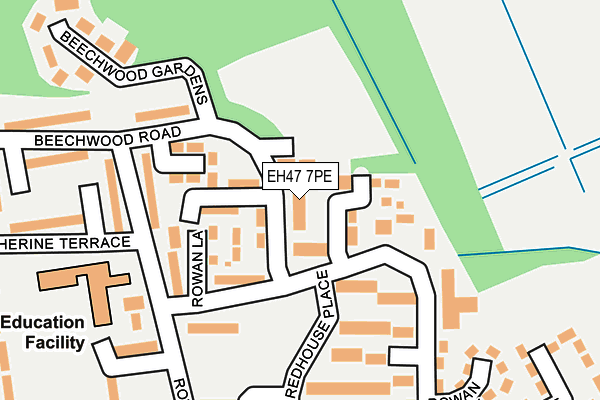 EH47 7PE map - OS OpenMap – Local (Ordnance Survey) EH47 7PE map - OS OpenMap – Local (Ordnance Survey)