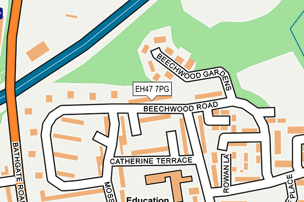 EH47 7PG map - OS OpenMap – Local (Ordnance Survey) EH47 7PG map - OS OpenMap – Local (Ordnance Survey)