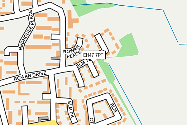 EH47 7PT map - OS OpenMap – Local (Ordnance Survey) EH47 7PT map - OS OpenMap – Local (Ordnance Survey)