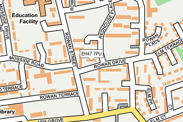 EH47 7PU map - OS OpenMap – Local (Ordnance Survey) EH47 7PU map - OS OpenMap – Local (Ordnance Survey)