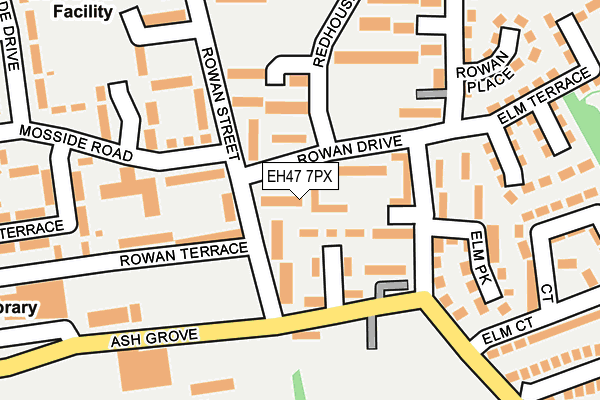 EH47 7PX map - OS OpenMap – Local (Ordnance Survey) EH47 7PX map - OS OpenMap – Local (Ordnance Survey)