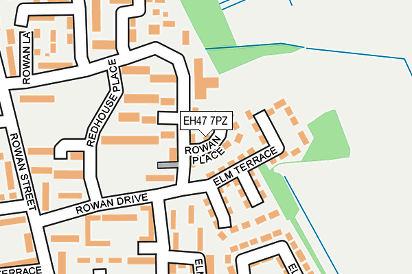 EH47 7PZ map - OS OpenMap – Local (Ordnance Survey) EH47 7PZ map - OS OpenMap – Local (Ordnance Survey)