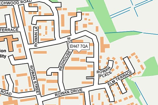 EH47 7QA map - OS OpenMap – Local (Ordnance Survey) EH47 7QA map - OS OpenMap – Local (Ordnance Survey)