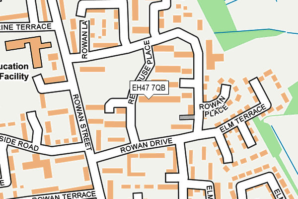 EH47 7QB map - OS OpenMap – Local (Ordnance Survey) EH47 7QB map - OS OpenMap – Local (Ordnance Survey)