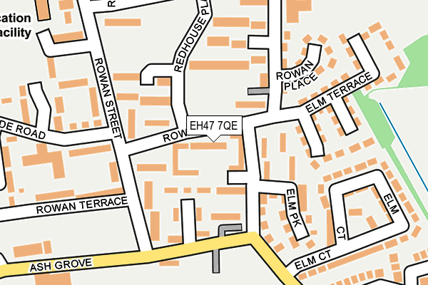EH47 7QE map - OS OpenMap – Local (Ordnance Survey) EH47 7QE map - OS OpenMap – Local (Ordnance Survey)