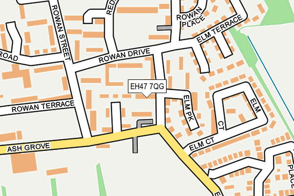 EH47 7QG map - OS OpenMap – Local (Ordnance Survey) EH47 7QG map - OS OpenMap – Local (Ordnance Survey)