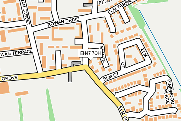 EH47 7QH map - OS OpenMap – Local (Ordnance Survey) EH47 7QH map - OS OpenMap – Local (Ordnance Survey)