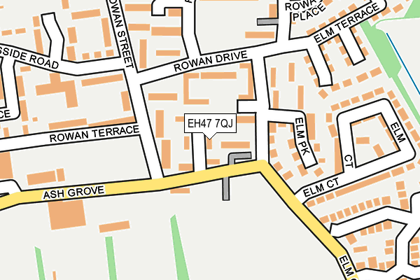 EH47 7QJ map - OS OpenMap – Local (Ordnance Survey) EH47 7QJ map - OS OpenMap – Local (Ordnance Survey)