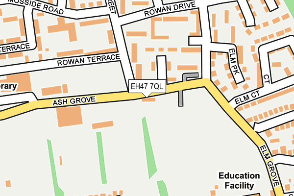 EH47 7QL map - OS OpenMap – Local (Ordnance Survey) EH47 7QL map - OS OpenMap – Local (Ordnance Survey)
